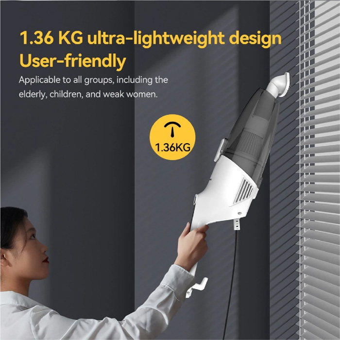 Deerma Vacuum Cleaner Portable Handheld 2 in 1 Silent - DX120 White | DX120C White